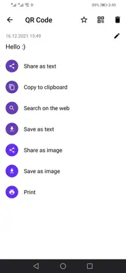 QR Code Generator-Scanner android App screenshot 5